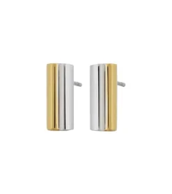 Akin Studs L Gold Steel