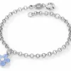 Armband ljusblå blomma