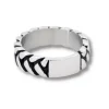 by Billgren ring flätat oxiderat stål
