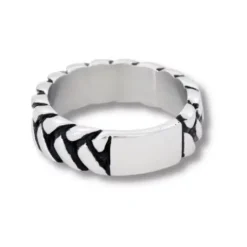 by Billgren ring flätat oxiderat stål