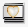 Classic White Mother Of Pearl Heart