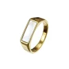 COLE Ring gold/shell strl M
