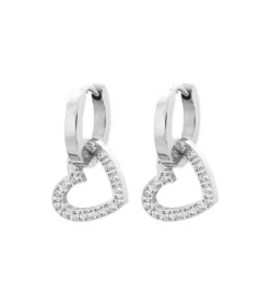 Eternal Heart Earrings Steel