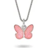 Halsband rosa fjäril