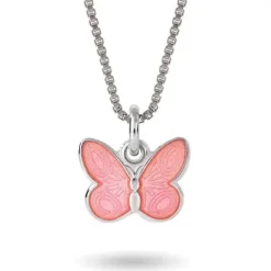 Halsband rosa fjäril