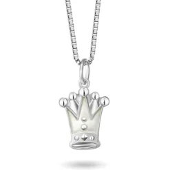 Halsband vit prinsesskrona