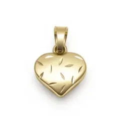 Hjärta 18k guld blank/matt fac