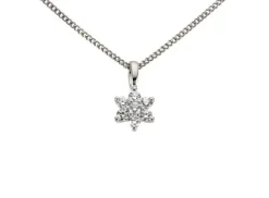 Hänge 18k guld 0,14ct w/si