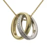 Hänge 18k r/v guld 0,05ct w/si