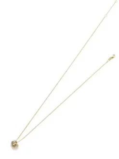 Hänge 18k r/v guld knut med kedja.