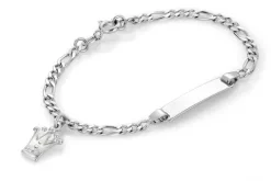 ID-armband vit prinsesskrona