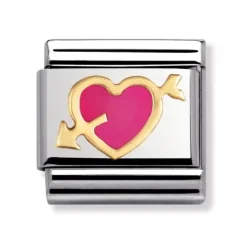 NOMINATION Pink Heart With Arrow