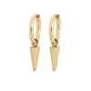 Peak Hoops Mini Gold
