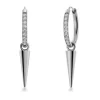 Peak Hoops Sparkle Steel