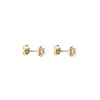 Pearl bubble small stud ear