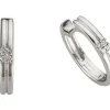 Örhänge 18k guld 0,04ct w/si