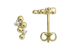 Örhänge 18k guld 0,03ct w/si