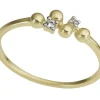 Ring 18k guld 0,03ct w/p