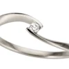 Ring 18k vitguld med 0,04ct w/si