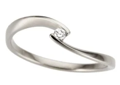 Ring 18k vitguld med 0,04ct w/si
