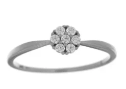 Ring 18k vitguld med cz
