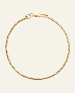Snake chain bracelet gold medium