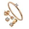 Stjärnringen Startring 18k rg 0,05ct TW-p strl 52
