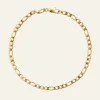 Thin figaro bracelet gold medium