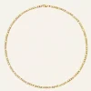 Thin figaro necklace gold