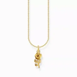 Thomas Sabo gold plated necklace rose