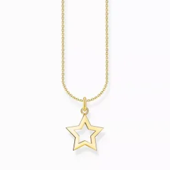 Thomas Sabo gold plated necklace star