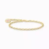Thomas Sabo guldpläterat member charm bracelet 17cm