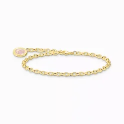 Thomas Sabo guldpläterat member charm bracelet 17cm