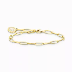Thomas Sabo guldpläterat member charm bracelet 17cm