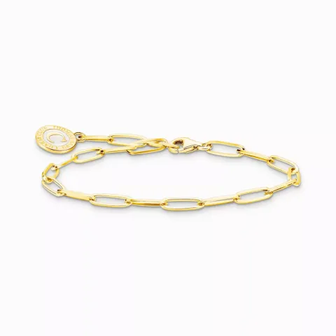 Thomas Sabo guldpläterat member charm bracelet 17cm