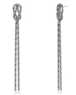 Tinsel Festive Earrings Steel
