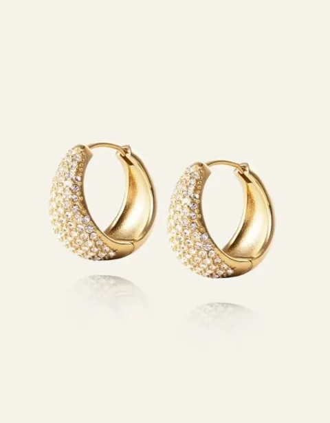 Treasure Hoops Large Gold
