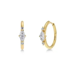 Trinny Hoops Gold